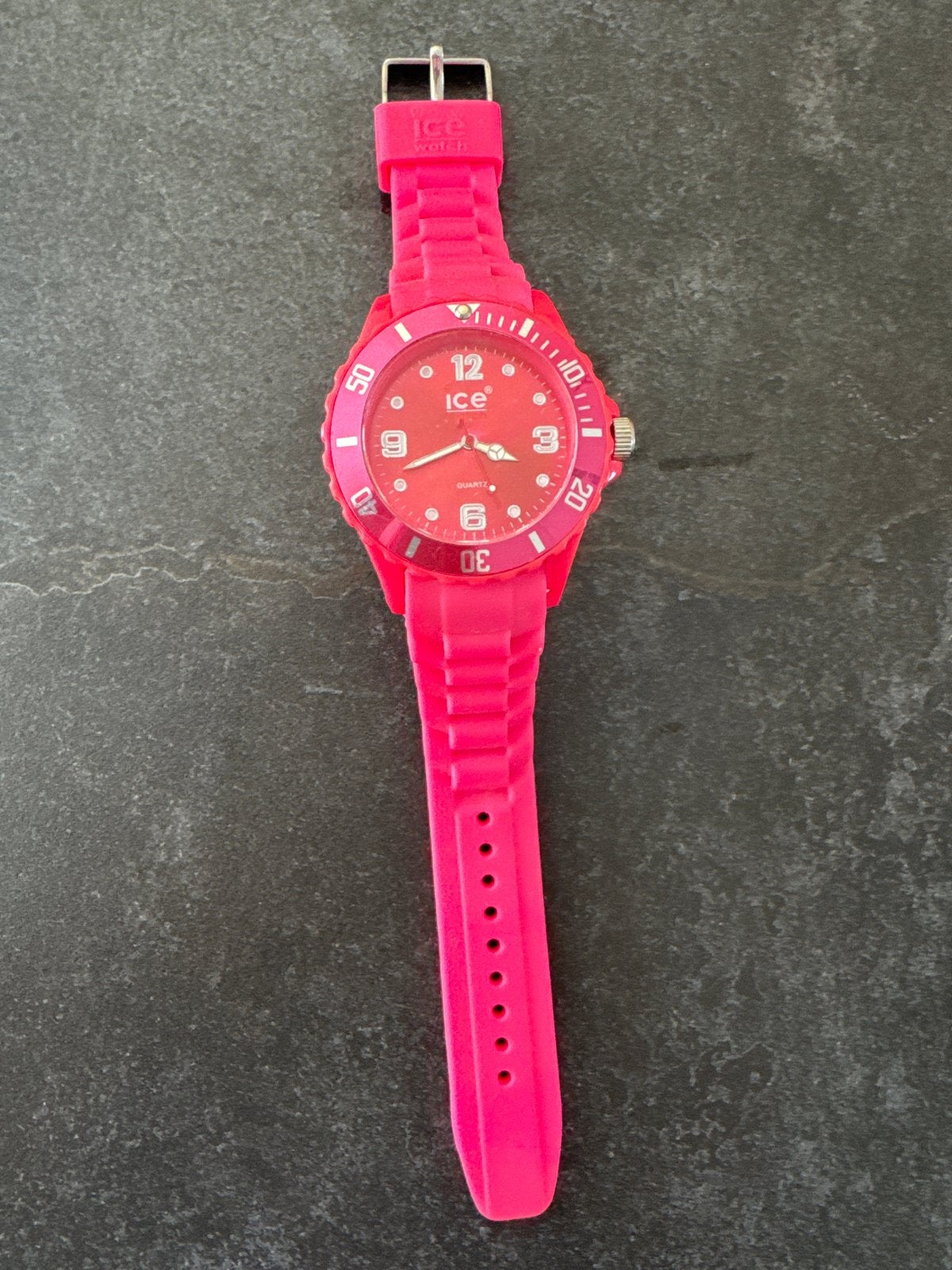 Ice Watch roze polshorloge - battery leeg, Overige merken, Kunststof, Polshorloge, Kunststof
