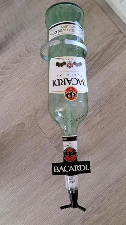 Bacardi 3L fles met non-drip houder, Ophalen of Verzenden