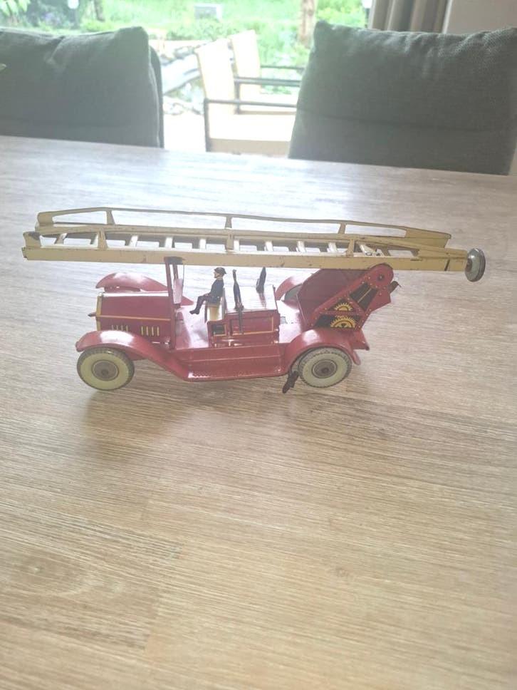 Pre War Tipp&Co?? Brandweerwagen zie de foto's, Antiek en Kunst, Antiek | Speelgoed, Ophalen of Verzenden