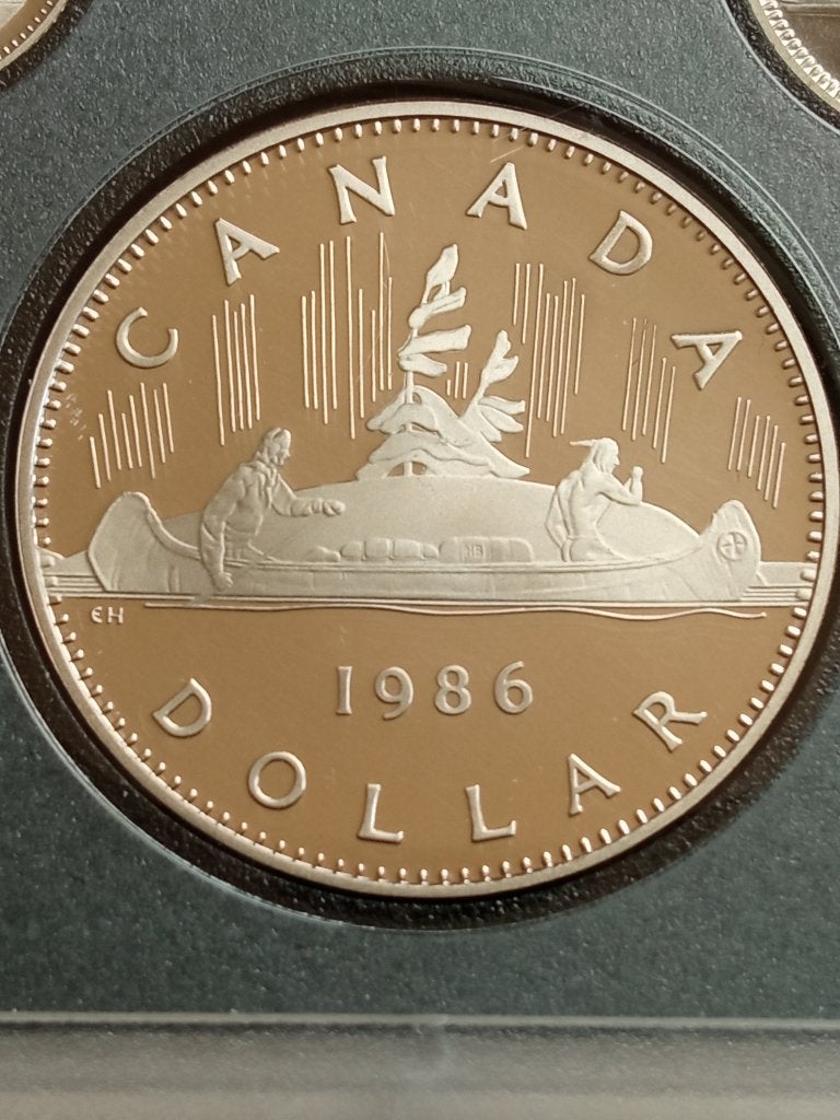 Canada 1 dollar 1986., Ophalen of Verzenden, Noord-Amerika, Losse munt