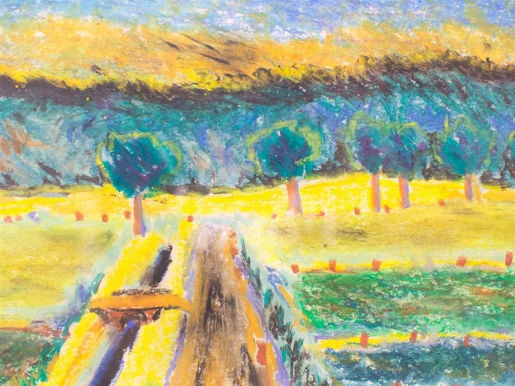 Landelijk schilderij Nel Egberts 12593, Ophalen of Verzenden