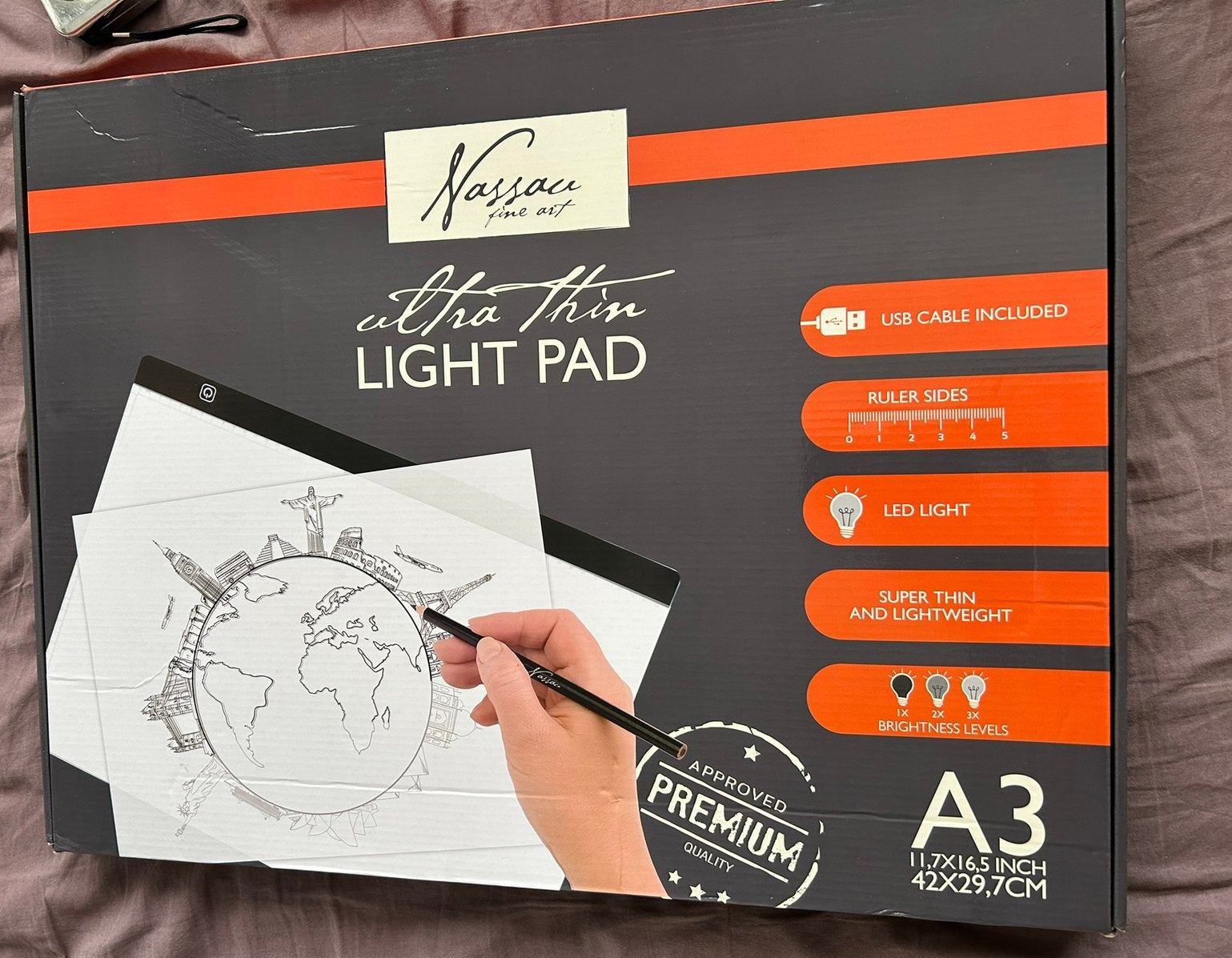 Nassau Teken-Light Pad,Tracer mt verlichting.Nieuw in doos., Hobby en Vrije tijd, Tekenen, Ophalen of Verzenden, Nieuw, Potlood of Stift
