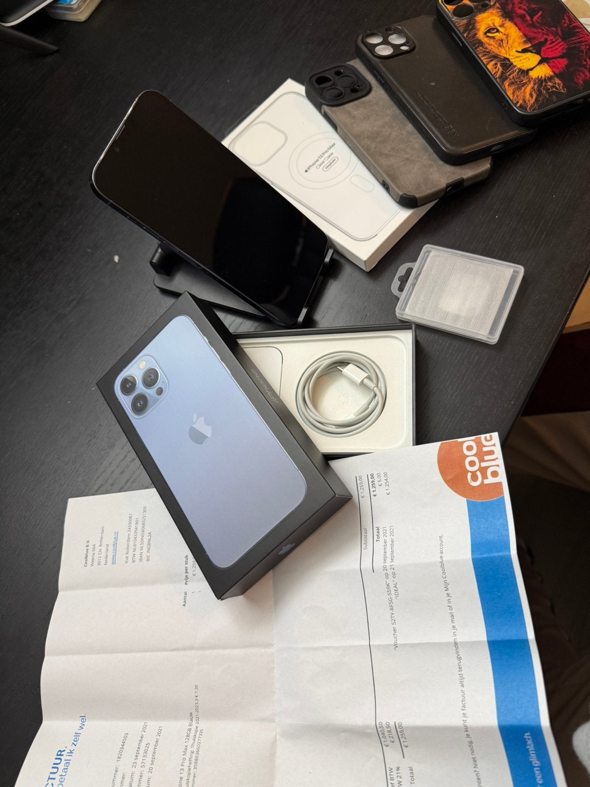 iPhone 13 Pro Max 128GB – Sierra Blue - 100% batt.percentage, 128 GB, Blauw, Ophalen of Verzenden, Zonder simlock