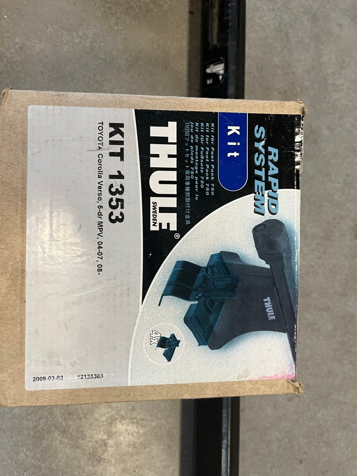 Thule Dakdragers voor Toyota Corolla Verso (2004-2007), Auto diversen, Dakdragers, Gebruikt, Ophalen