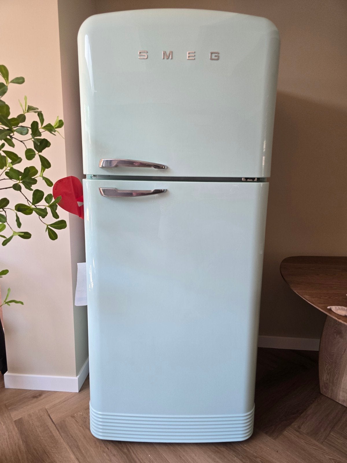 Smeg FAB50 Retro Koelkast met Vriesvak - Watergroen/mint, Witgoed en Apparatuur, Koelkasten en IJskasten, Ophalen, Gebruikt, 200 liter of meer