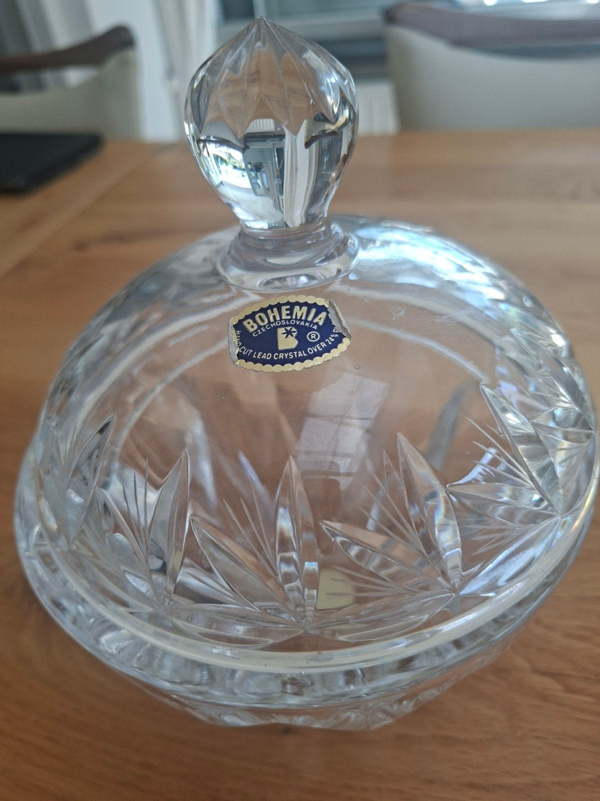 Bohemia Kristallen Bonbonnière/Snoepjespot, Ophalen of Verzenden
