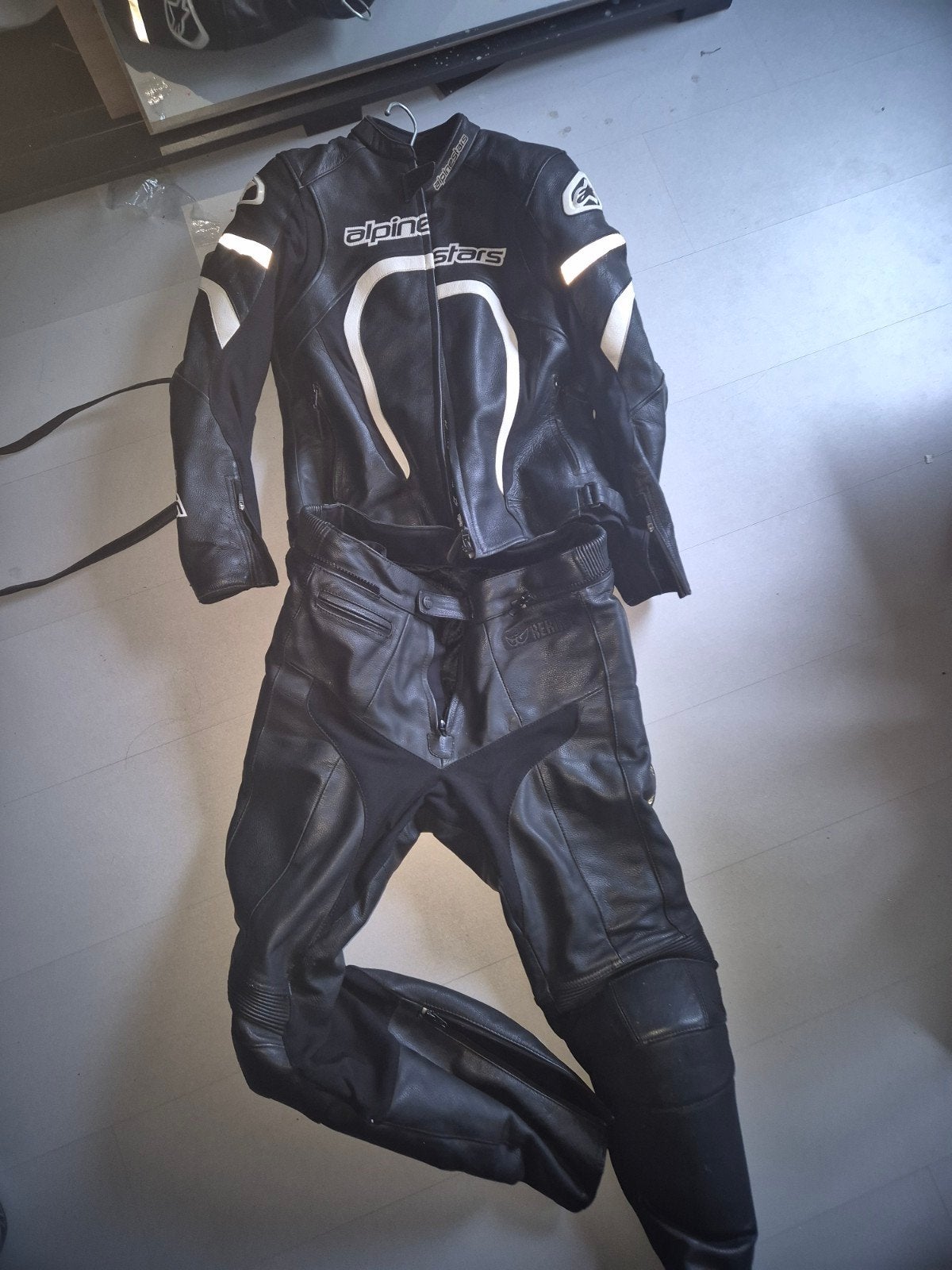 Alpinestars Leren Combipak - Maat 46, Motoren, Kleding | Motorkleding, Ophalen, Alpinestars, Tweedehands, Heren
