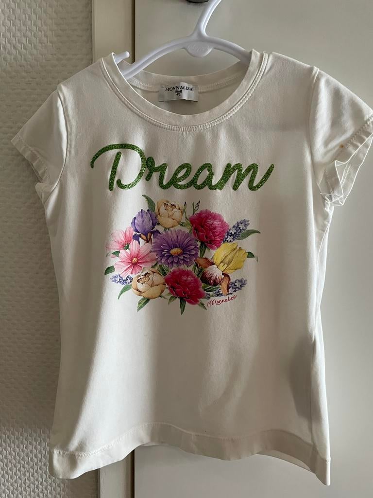 Monnalisa shirt 7 jaar, Kinderen en Baby's, Kinderkleding | Maat 122, Ophalen of Verzenden, Zo goed als nieuw, Meisje, Shirt of Longsleeve