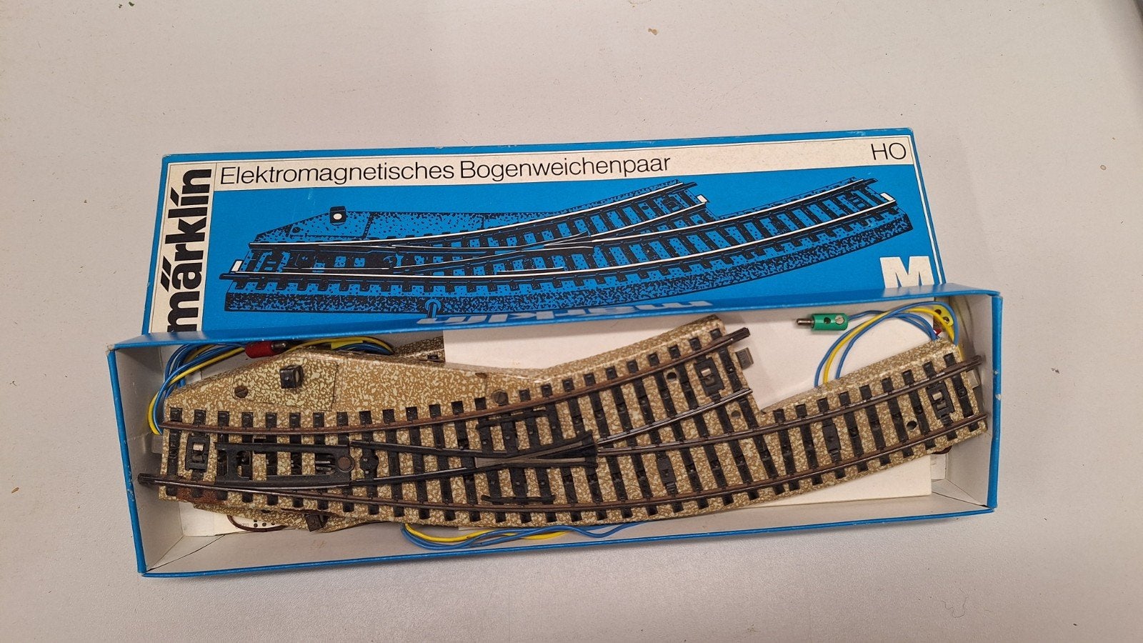Märklin 5140 Elektromagnetisch Boogwisselpaar H0, Ophalen of Verzenden