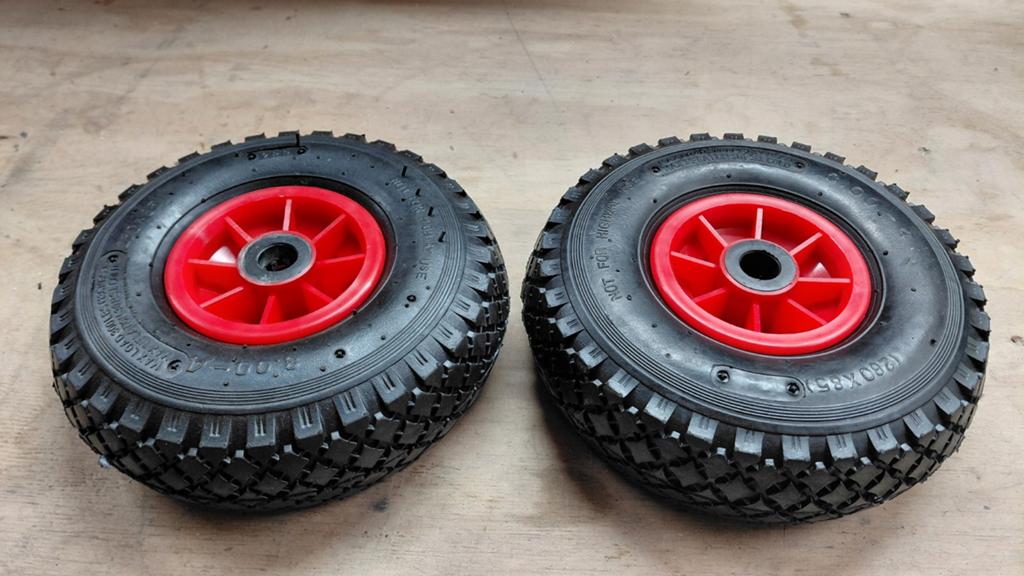 2 Steekwagen Wielen 3.00 x 4, Ophalen, Nieuw