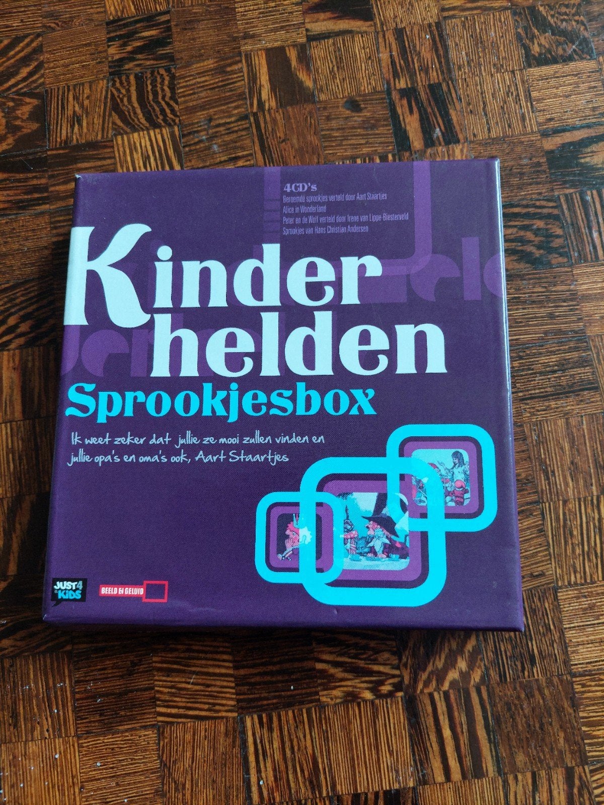Kinderhelden Sprookjesbox - 4 CD's, Cd's en Dvd's, Cd's | Kinderen en Jeugd, Verzenden, Zo goed als nieuw, Verhaal of Sprookje
