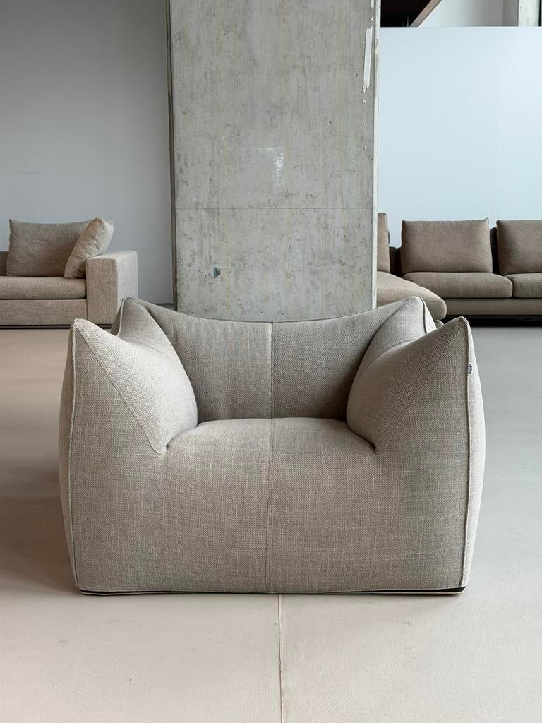 Vintage B&B Italia Le Bambole | NIEUWSTAAT + Garantie, Fauteuil design stoel lounge loungestoel, 75 tot 100 cm, Ophalen of Verzenden