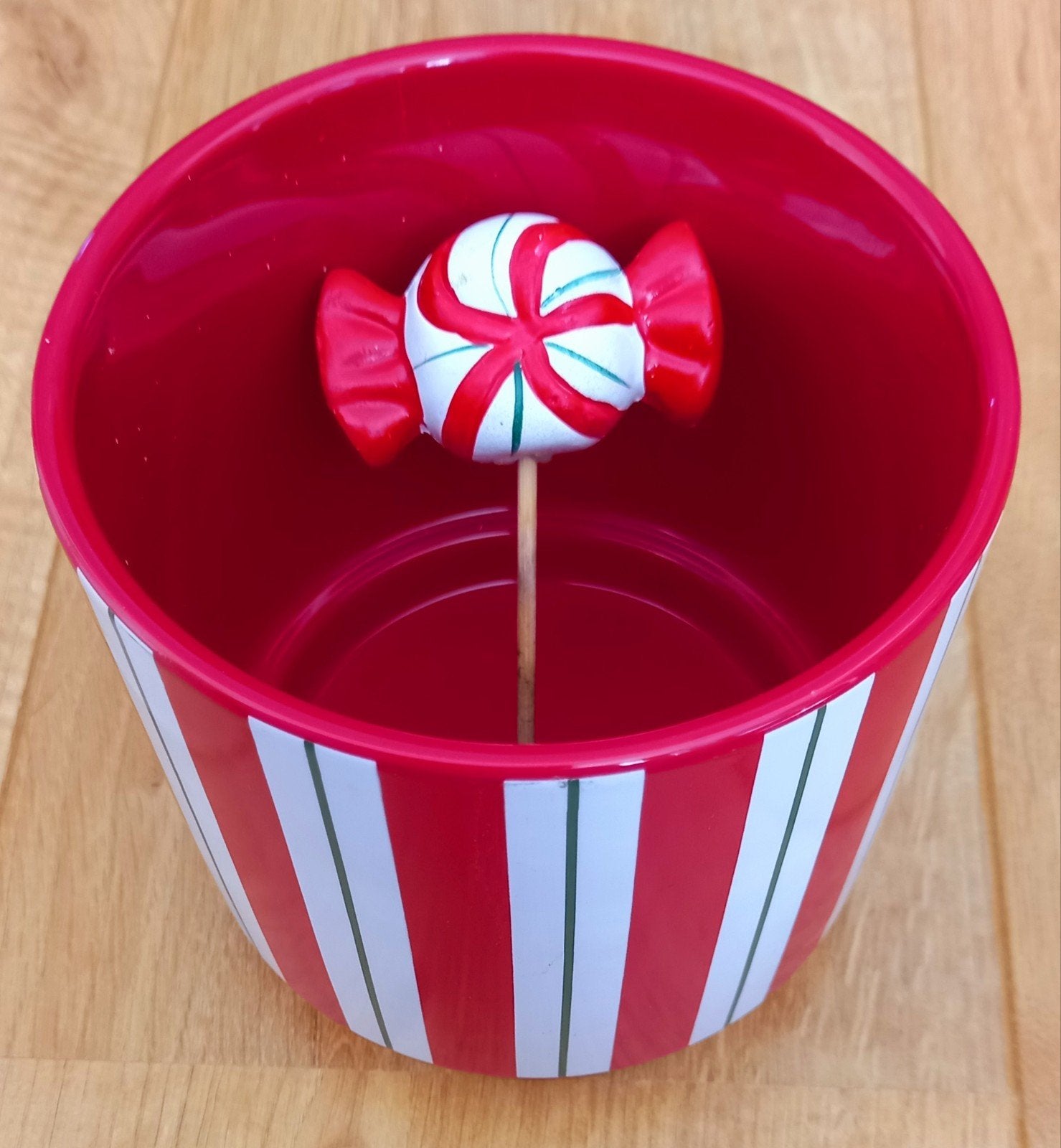 Bloempot/bloempotje voor kerstster/plantje/Kerst, Rond, Binnen, Ophalen of Verzenden, Zo goed als nieuw