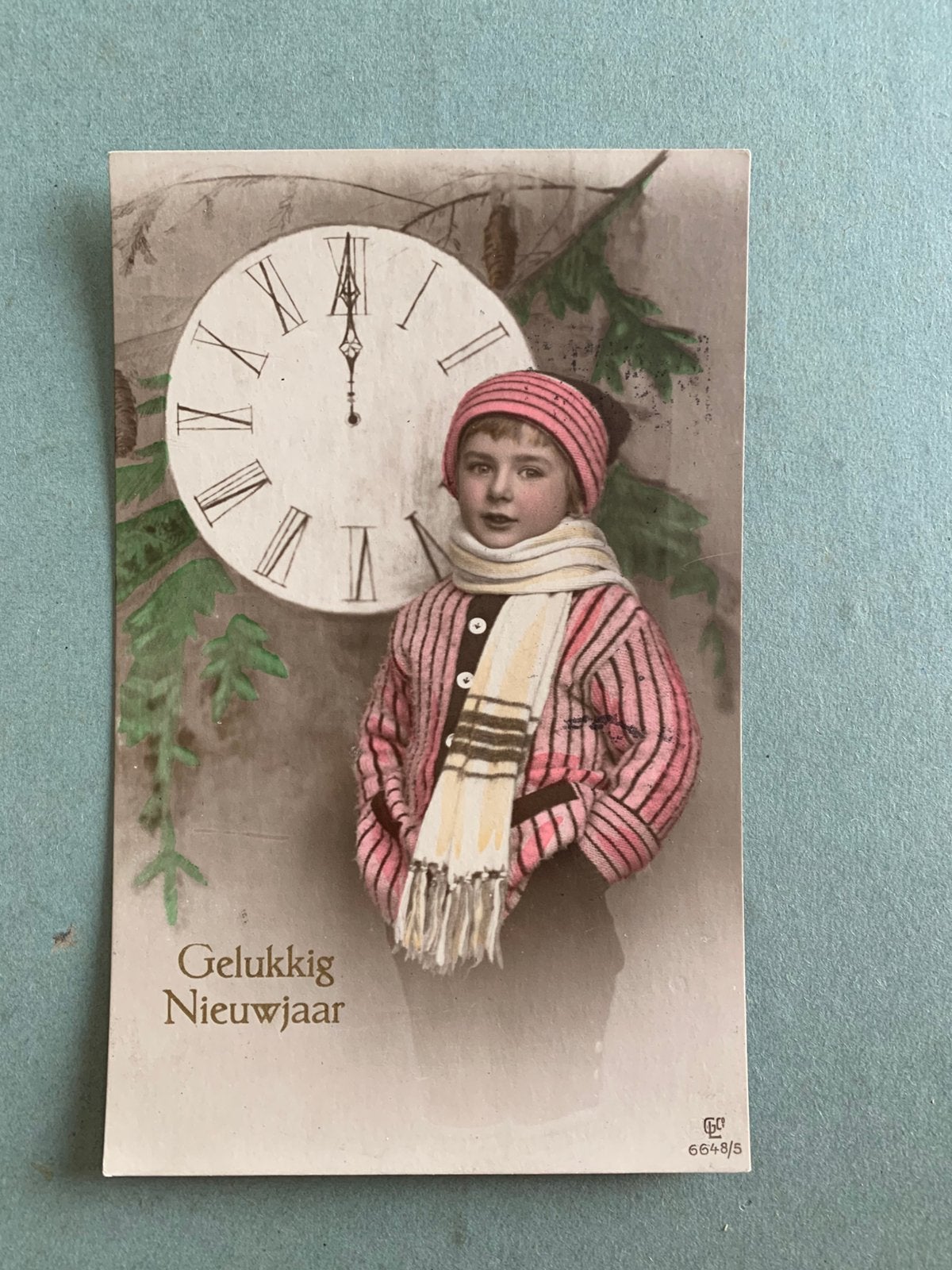 Gelukkig Nieuwjaar, Ophalen of Verzenden, 1920 tot 1940, Gelopen, Feest(dag)