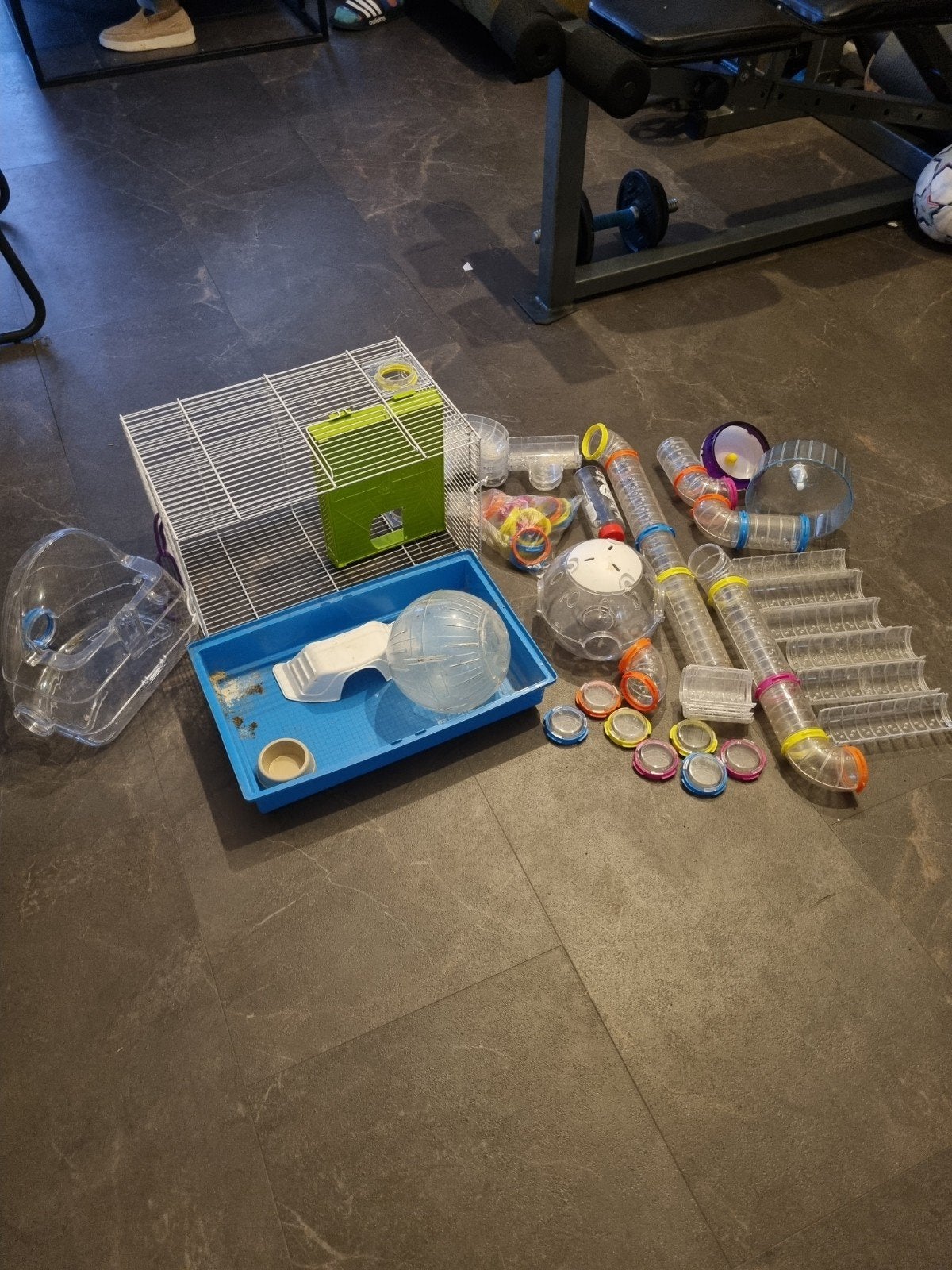 hamsterkooi compleet +acc, Ophalen, Zo goed als nieuw