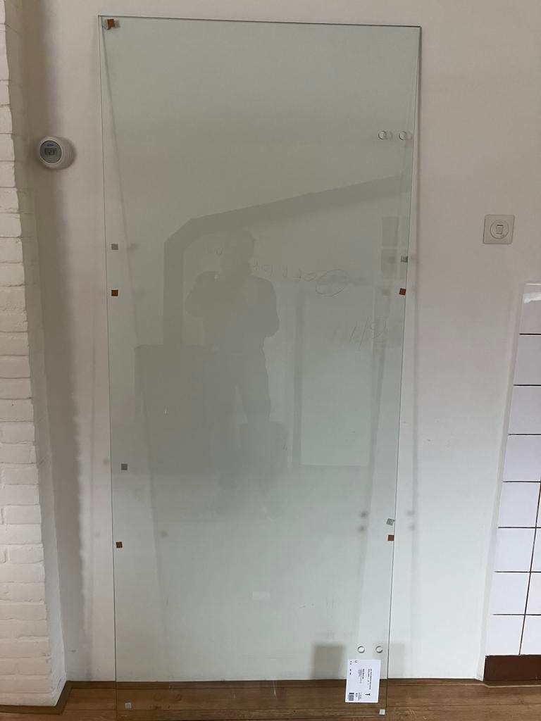 Spinternieuwe glasdeur, 8 mm veiligheidsglas, Ophalen, 80 tot 100 cm, Binnendeur, Minder dan 200 cm