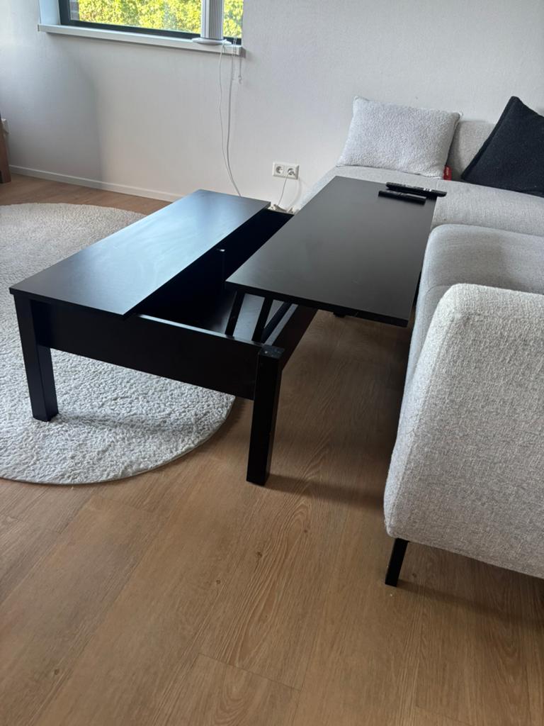 Uitklapbare salontafel ikea, Ophalen, 100 tot 150 cm, 50 tot 100 cm, Zo goed als nieuw