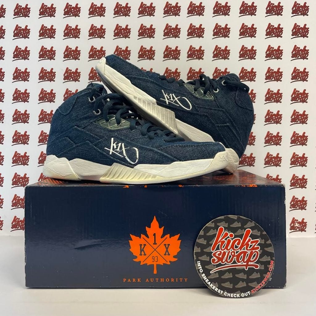 K1X denim basketball sneakers | EU 42, Sport en Fitness, Basketbal, Ophalen of Verzenden, Kleding