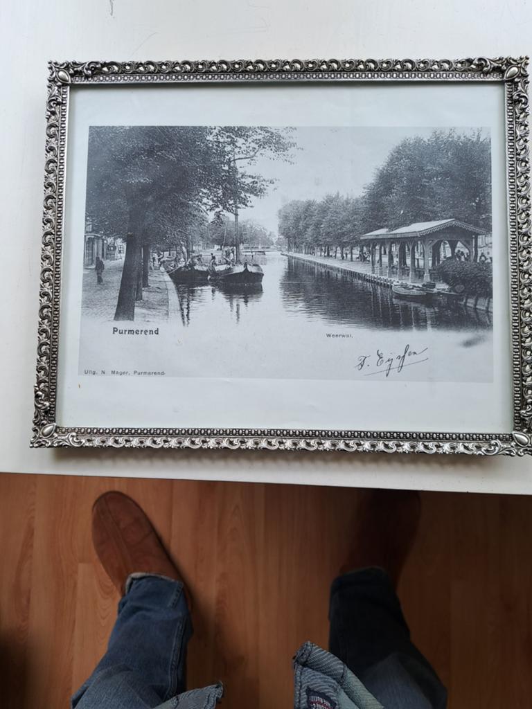 Oude prent Purmerend Weerwal - F. Eijffert, Antiek en Kunst, Ophalen of Verzenden