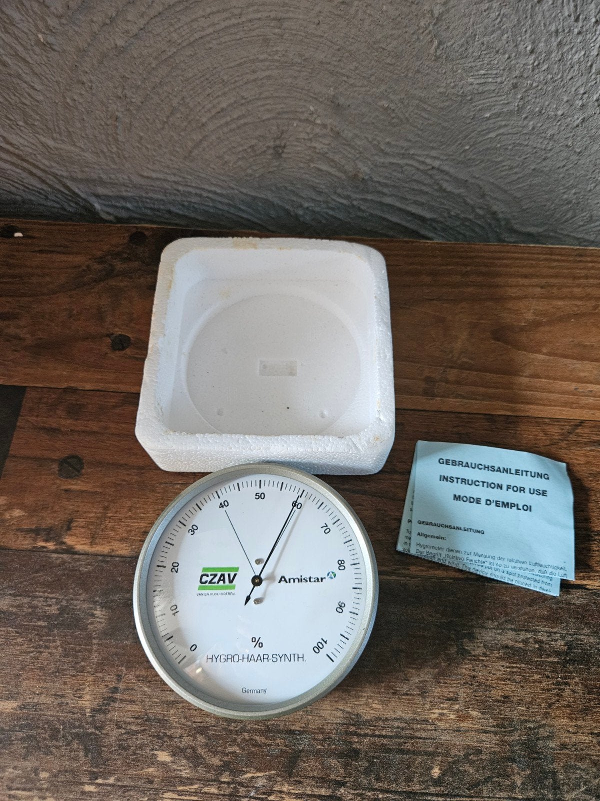 Amistar Hygro-Haar-Synth Hygrometer - Nieuw in doos, Audio, Tv en Foto, Ophalen of Verzenden, Nieuw, Weerstation