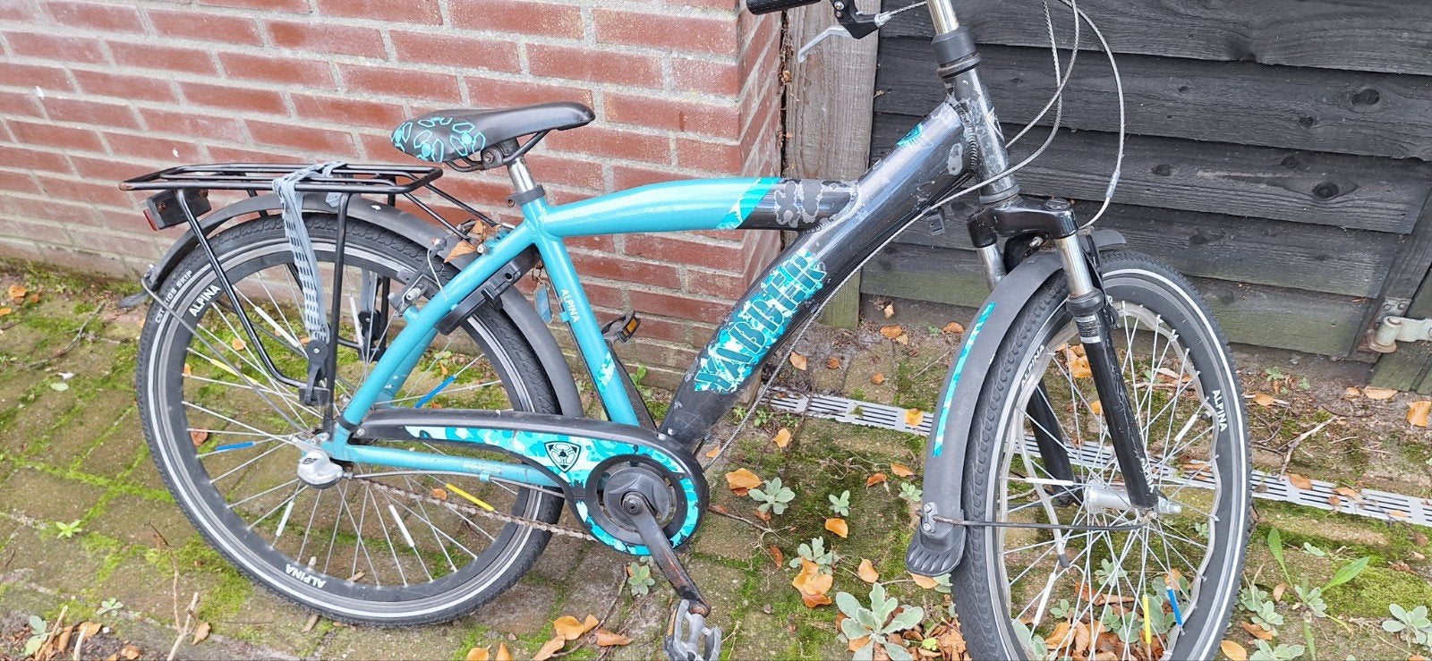 fiets jongen 26 inch opknapper, Terugtraprem, Gebruikt, Alpina  yabber, Versnellingen