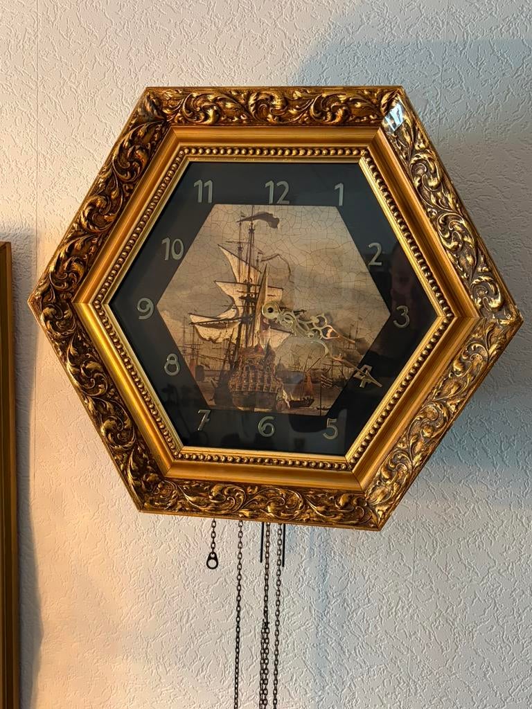 Te koop mooie klok, slaat, Antiek en Kunst, Antiek | Klokken, Ophalen of Verzenden
