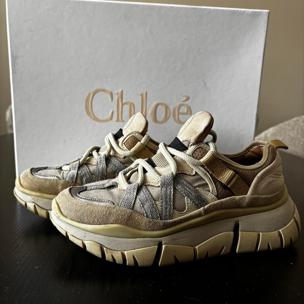 Chloe Blake sneakers, Beige, Ophalen of Verzenden, Sneakers of Gympen, Gedragen