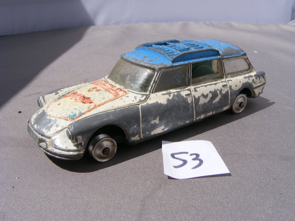 Citroen DS safari break Corgi toys Grenoble incompleet (53), Ophalen of Verzenden, Gebruikt, Auto, Corgi