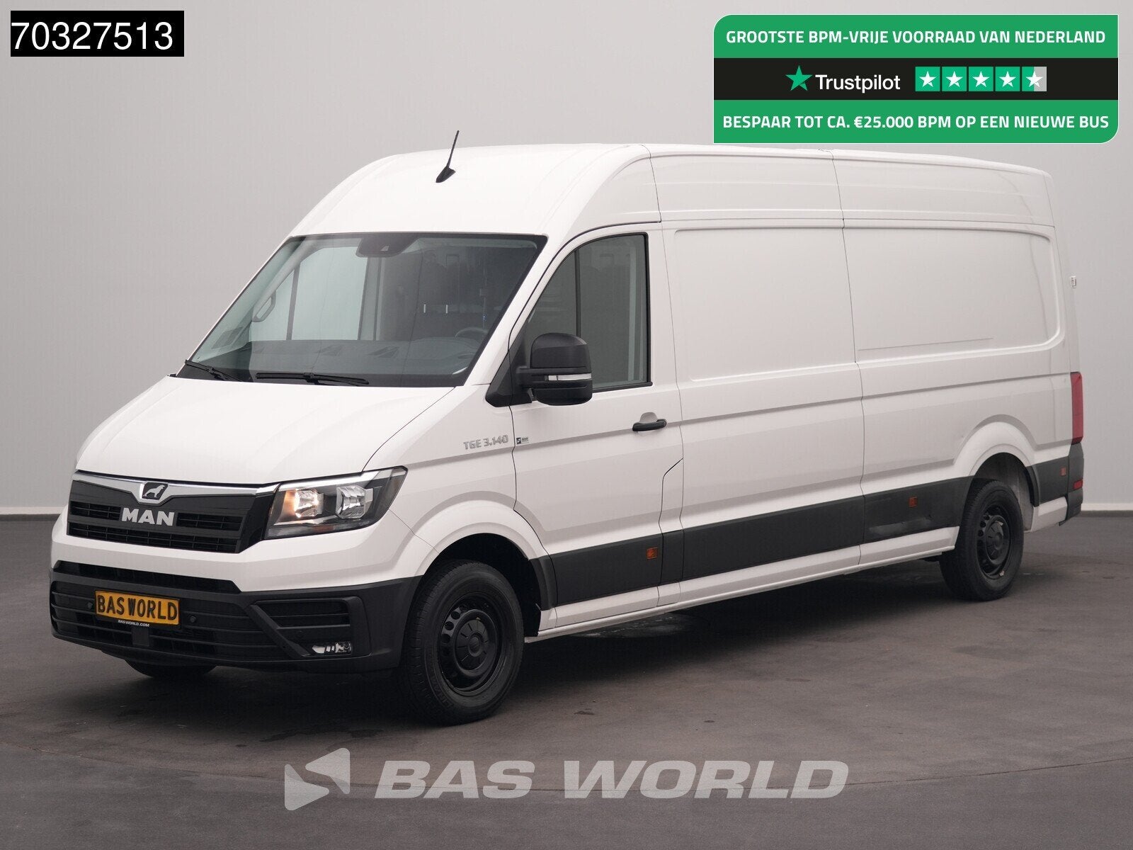 MAN TGE 3.140 Automaat L4H3 Airco Cruise Camera Parkeersenso, Auto's, Bestelauto's, Automaat, Stof, Gebruikt, Euro 6