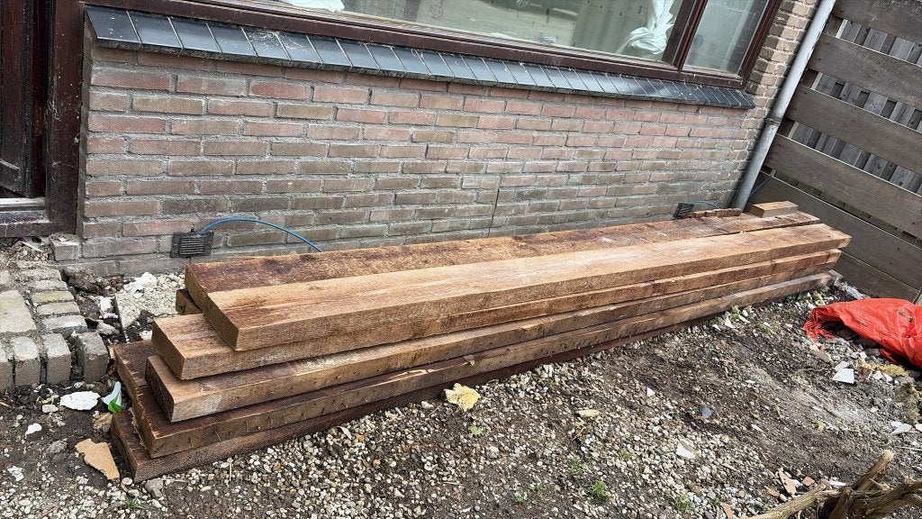 hout balken, Gebruikt, Balk, Vuren, Ophalen