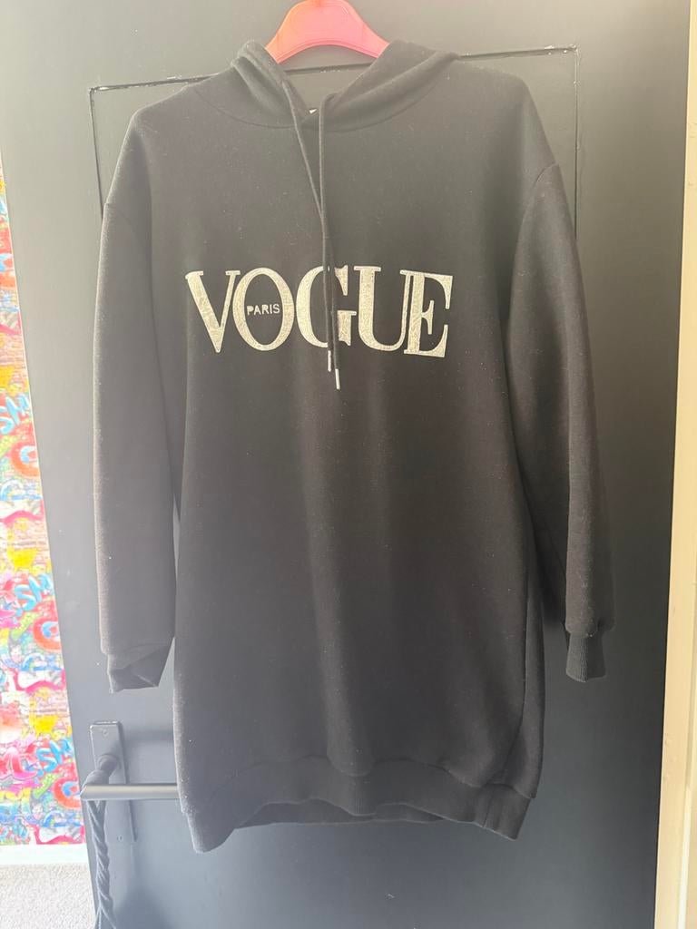 Zwarte Vogue Paris Trui Maat M/L, Ophalen of Verzenden, Gedragen, Maat 42/44 (L), Zwart