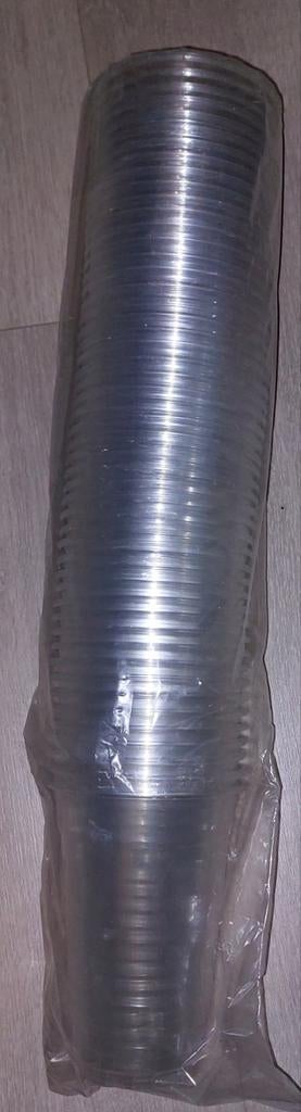 50 plastic bekers, 200 ml, nieuw, Ophalen of Verzenden