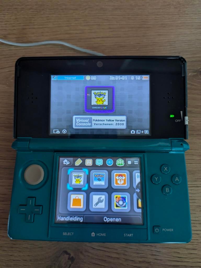 Nintendo 3DS met Pokémon games, Spelcomputers en Games, Spelcomputers | Nintendo 2DS en 3DS, Ophalen of Verzenden, 3DS, Groen