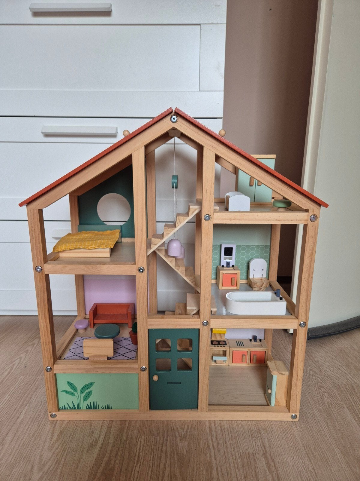 Poppenhuis Hema, Kinderen en Baby's, Speelgoed | Poppenhuizen, Ophalen, Zo goed als nieuw, Poppenhuis