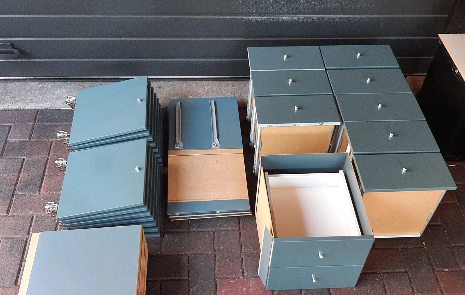 15 deurtjes  , 10 ladekasten voor ikea kallax Vakkenkast, Ophalen, Zo goed als nieuw