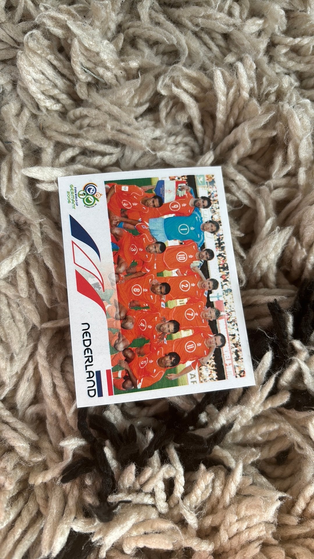 Panini plaatje 2006 teamfoto nederland, Verzenden, Zo goed als nieuw, Overige binnenlandse clubs, Poster, Plaatje of Sticker