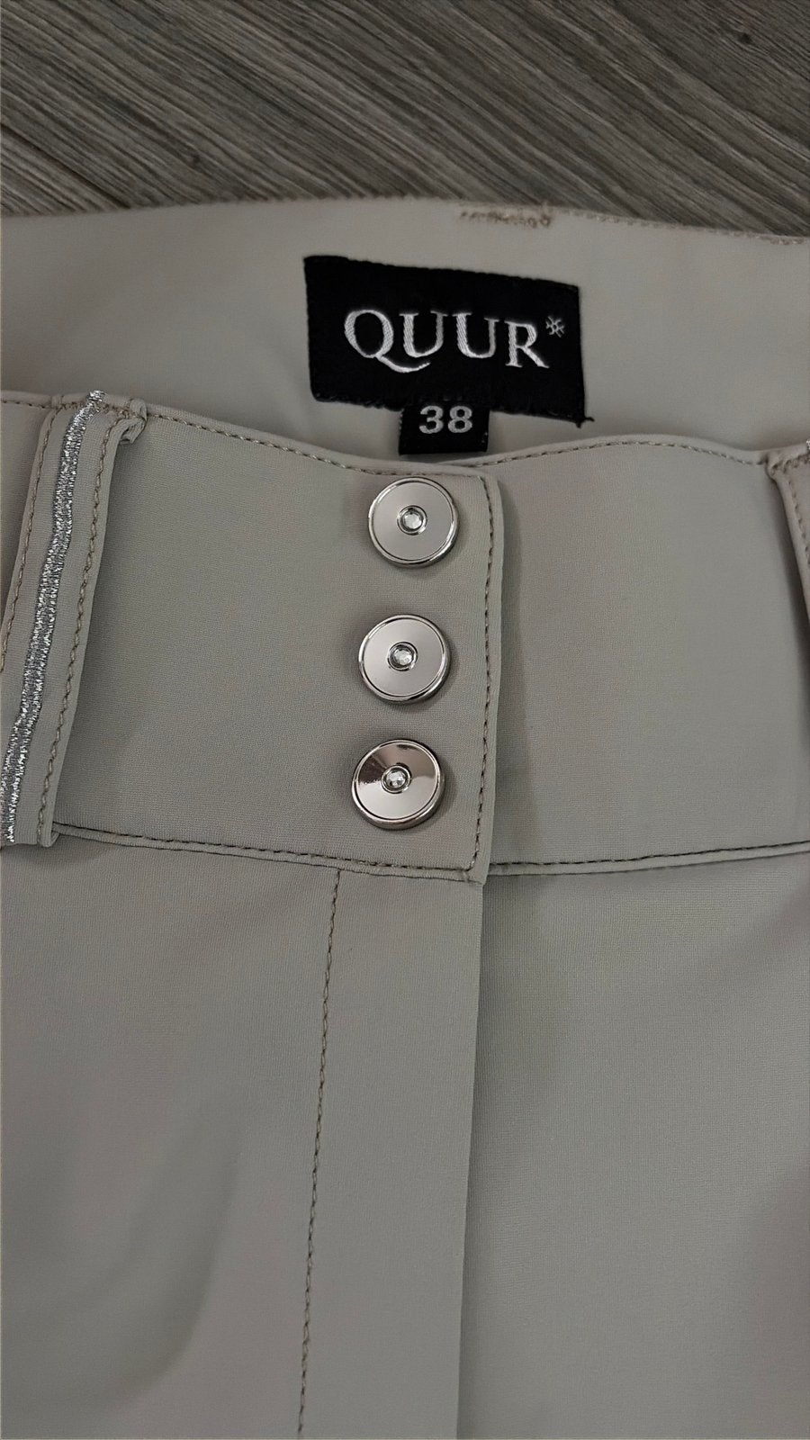 Quur rijbroek maat 38 beige, Dieren en Toebehoren, Dressuur, Zo goed als nieuw, M, Onderkleding