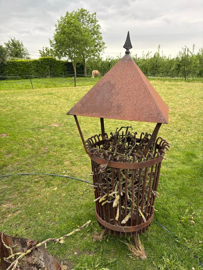 Rustieke vuurkorf voor sfeervolle avonden, Tuin en Terras, Vuurkorven, Gebruikt, Vuurkorf, Ophalen
