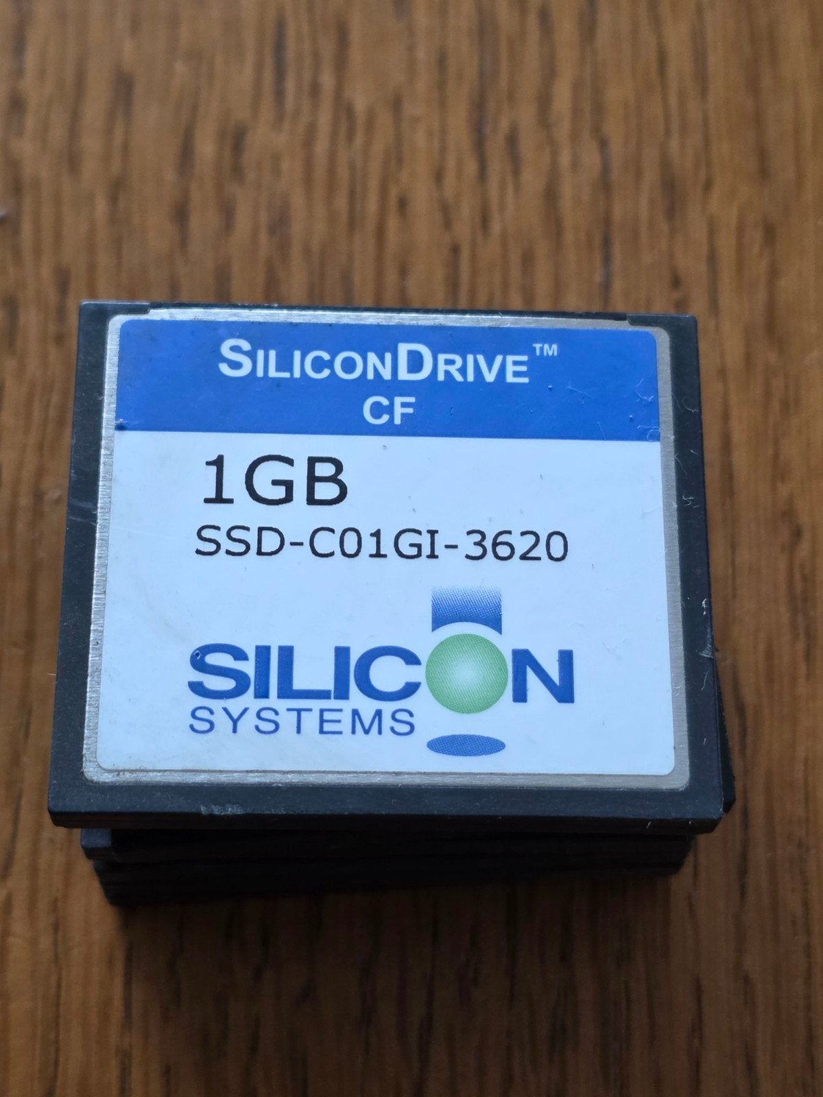 SiliconDrive CF Compact Flash Kaart 1GB SSD-C01GI-3620, Gebruikt, Silicon Systems, Minder dan 2 GB, Ophalen of Verzenden