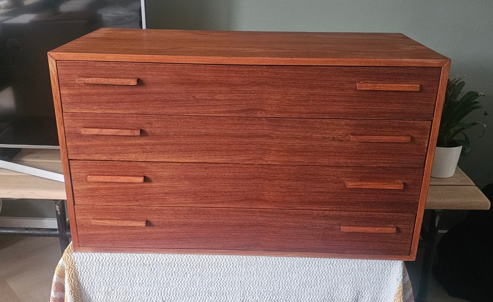vintage Deense ladekast Kai Kristiansen, Ophalen, Gebruikt, Vintage Deens, Teakhout