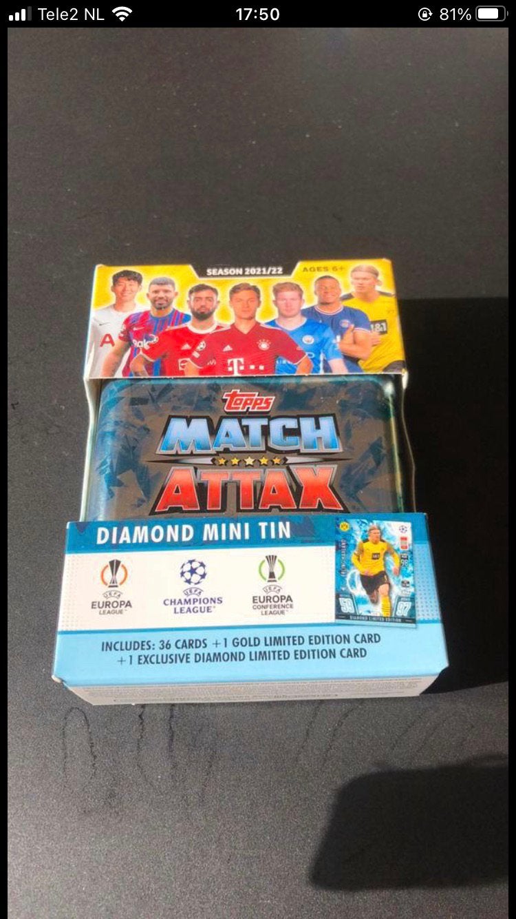 Panini topps match attax diamond, Ophalen of Verzenden, Zo goed als nieuw, Buitenlandse clubs, Spelerskaart