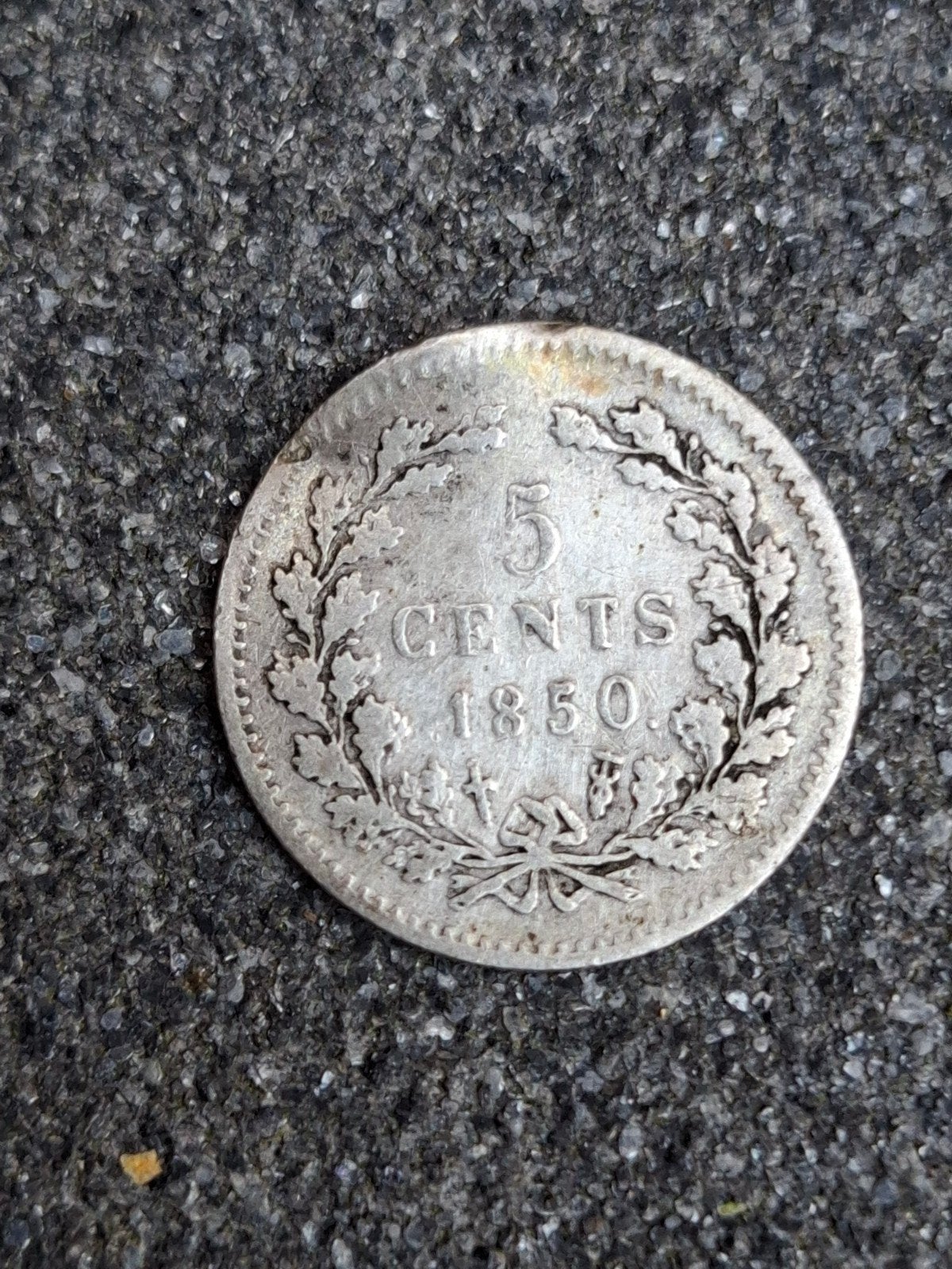 Zeldzame 5 Cent Munt uit 1850 - Koning Willem III, Ophalen of Verzenden, Koning Willem III, 5 cent, Losse munt