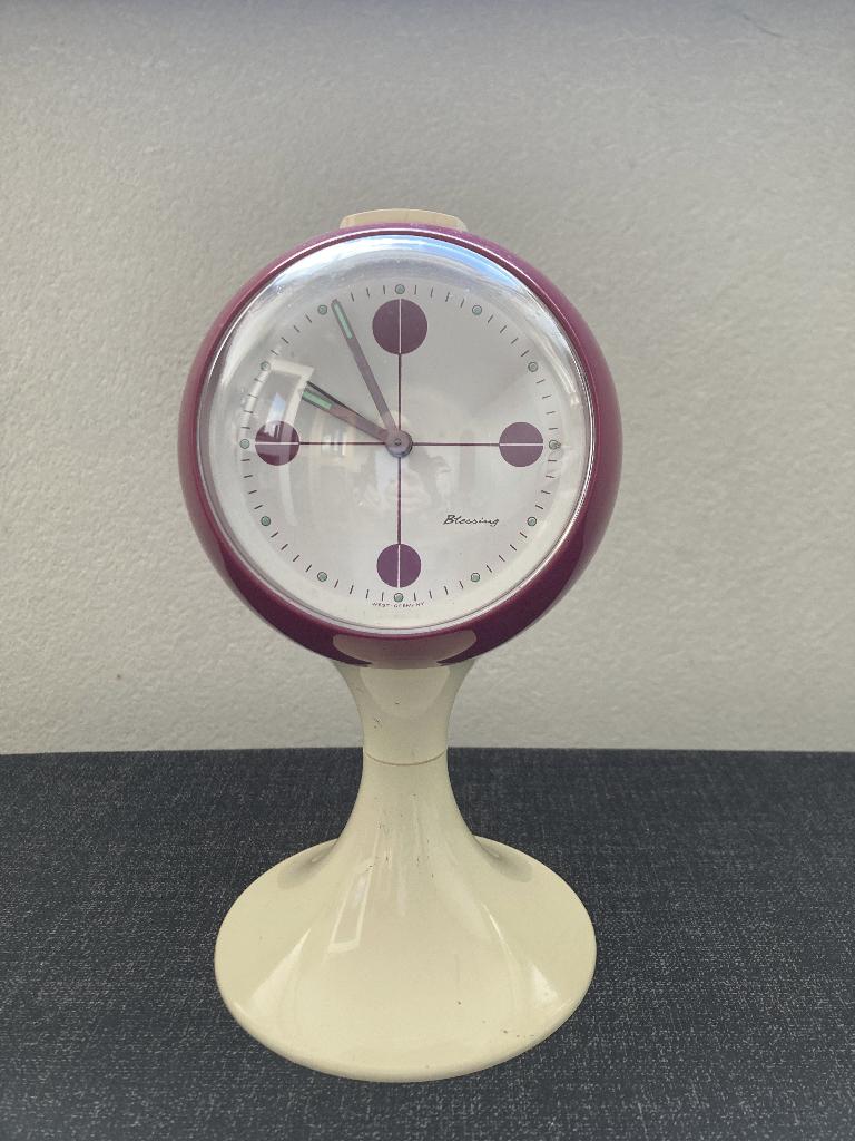 Mooie vintage Space Age Klok 1960s, Ophalen of Verzenden, Gebruikt, Staande klok