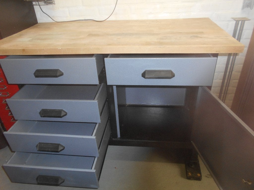 Kupper werkbank 120x60x85cm in zeer nette staat, Ophalen, Zo goed als nieuw, 120 tot 170 cm