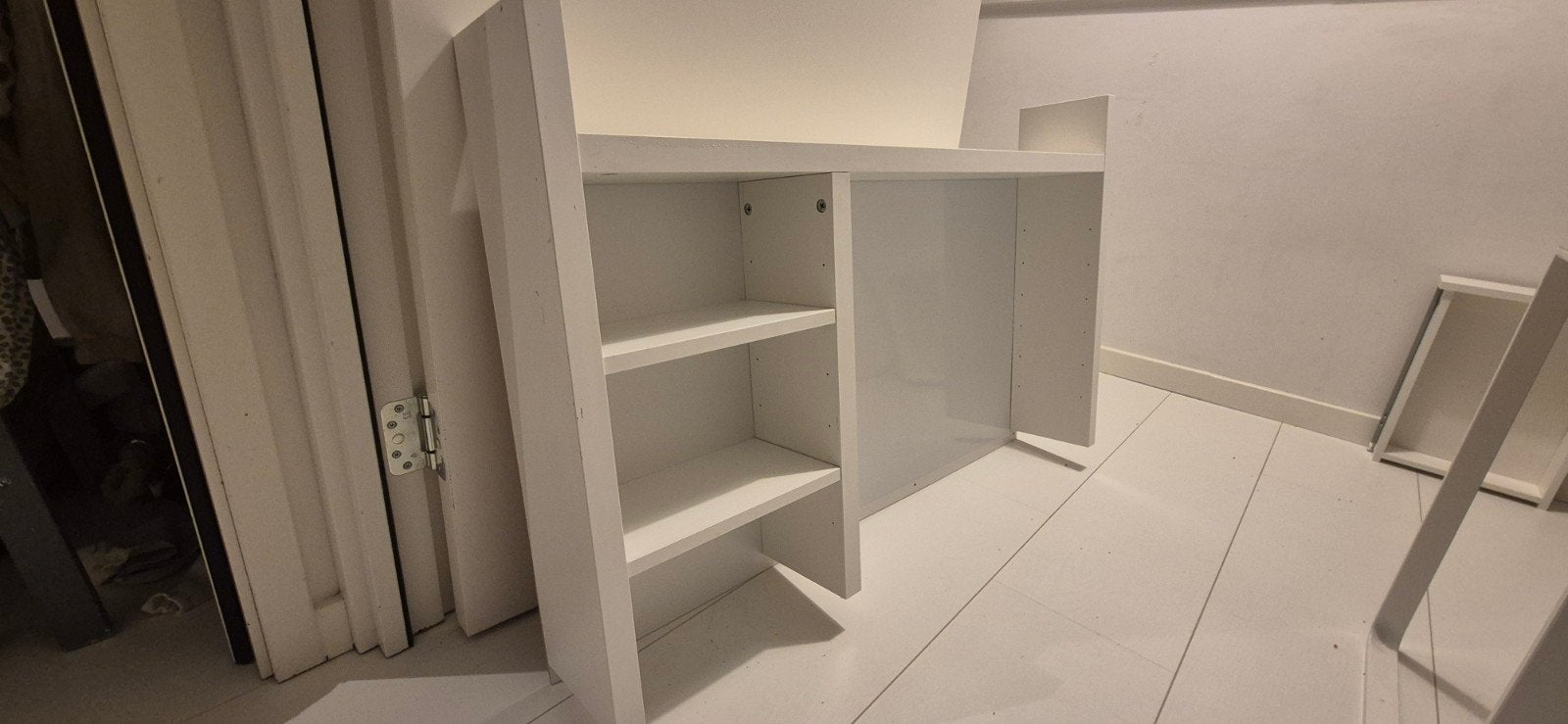 IKEA MICKE Opbouwdeel hoog wit 105x65 cm, Ophalen, Spaanplaat of MDF, Zo goed als nieuw, IKEA