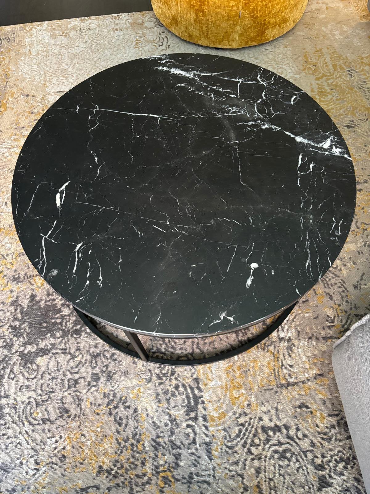Goossens salontafel – echt marmer, Ophalen, Zo goed als nieuw, Rond, 50 tot 100 cm