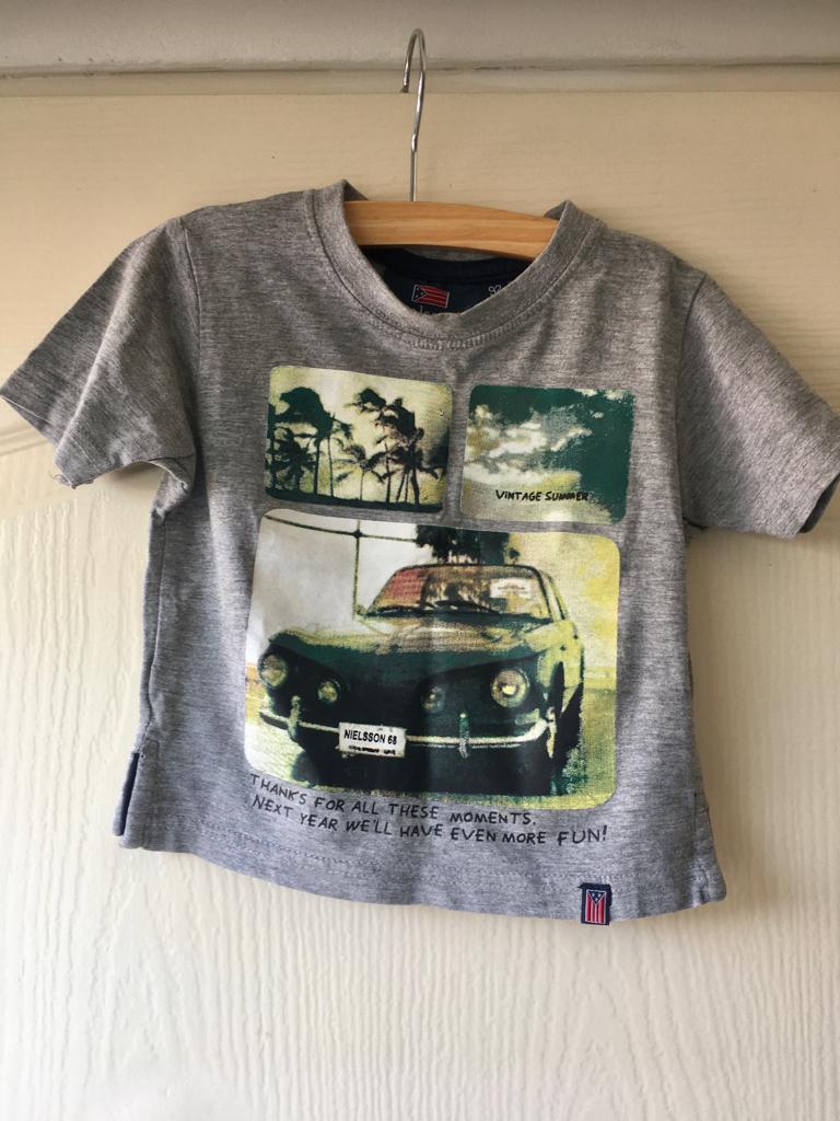 Nielsson T-shirt grijs auto maat 92, Kinderen en Baby's, Nielsson, Ophalen of Verzenden, Zo goed als nieuw, Shirt of Longsleeve