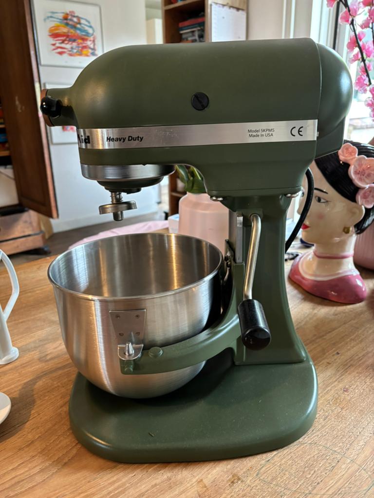 KitchenAid Heavy Duty Keukenmixer - Olijfgroen, Witgoed en Apparatuur, Keukenmixers, Ophalen, 4 liter of meer, Refurbished, 3 snelheden of meer