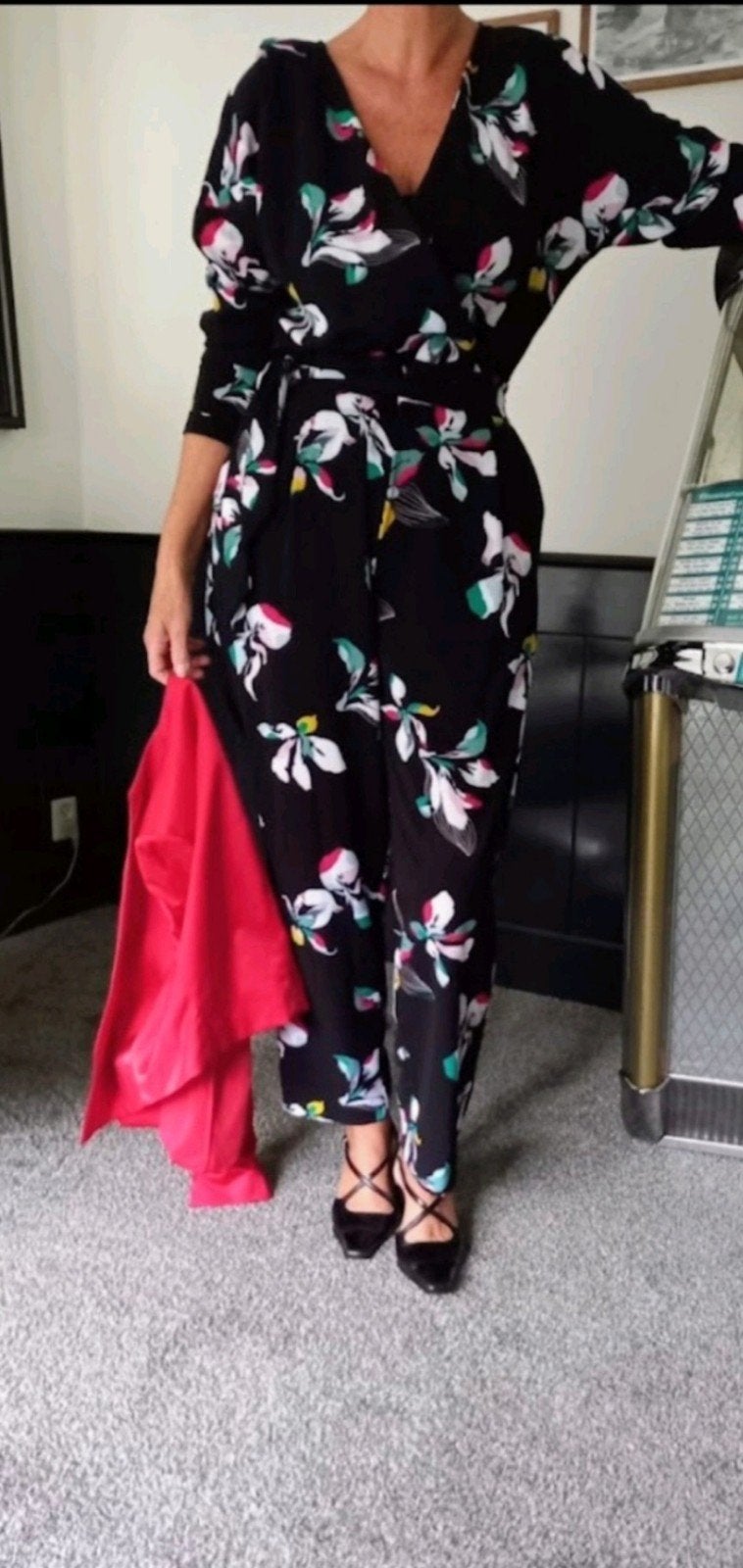 Zwarte jumpsuit eventueel met bijp. jasje van Steps m.42, Zwart, Maat 42/44 (L), Ophalen of Verzenden, Zo goed als nieuw