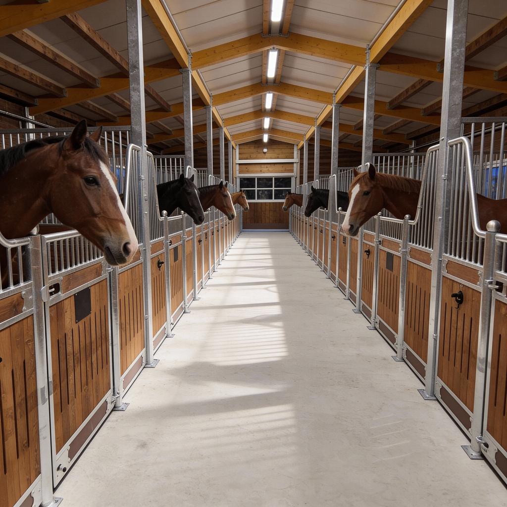 Paardenboxen individuele boxen voor paarden & Binnenboxen, Weidegang